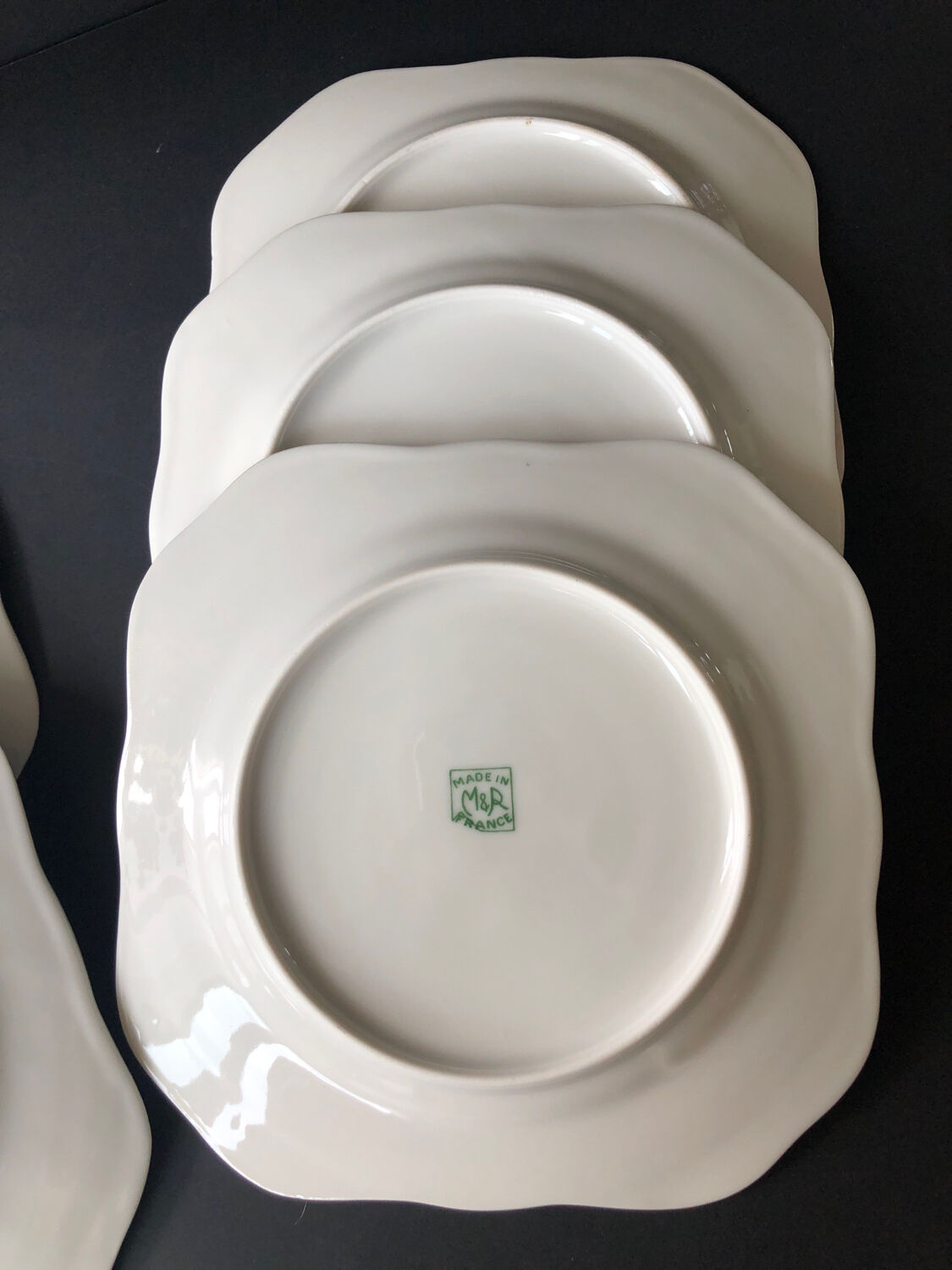 5 antique cookie plates or dessert