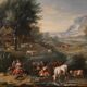 Refined 18th century bucolic landscape painting