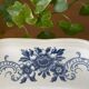 Antique rectangular plate in Sarreguemines earthenware.