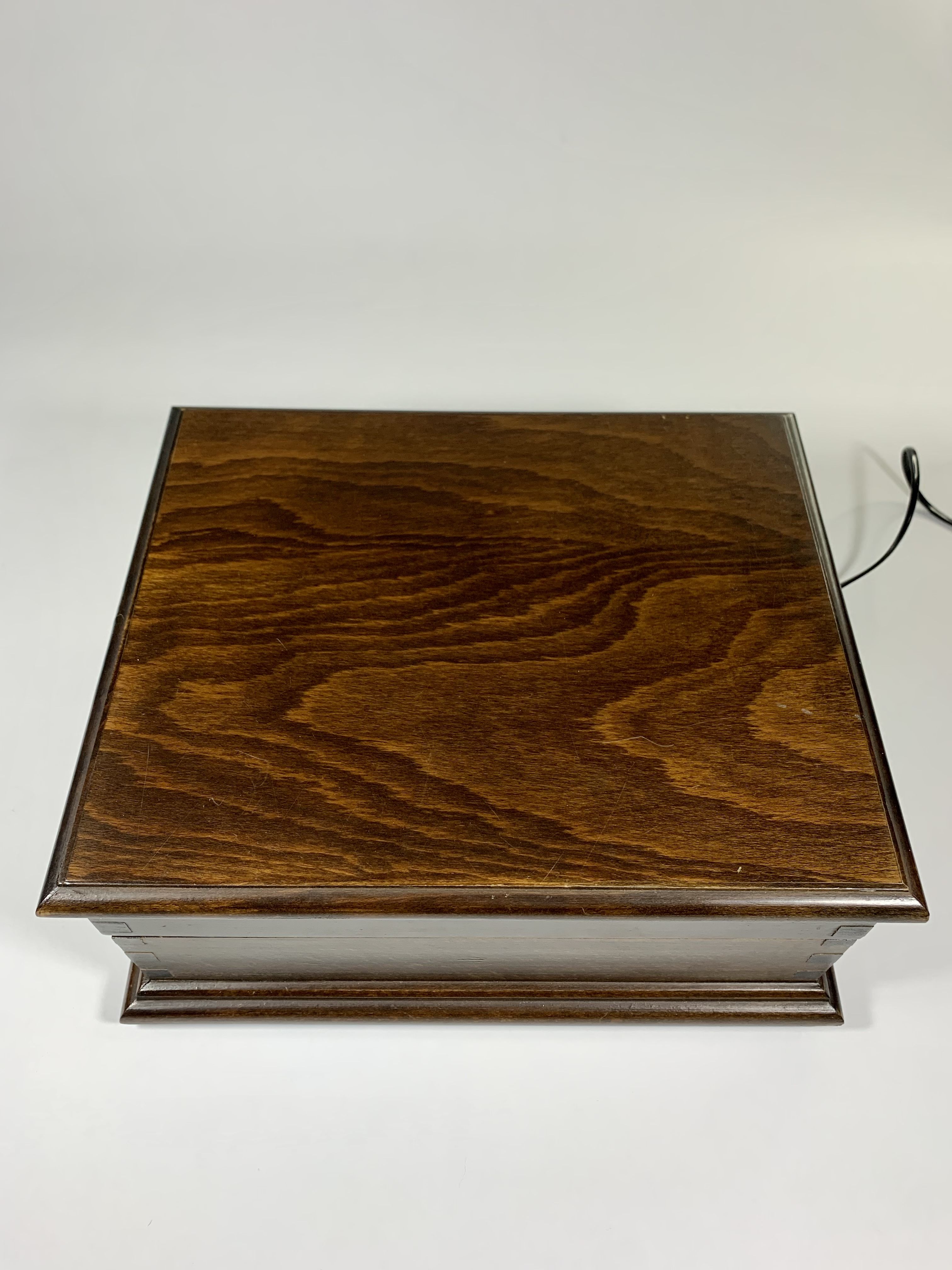 Telcer vintage italian phone chest in solid wood and bakelite - italian design circa 1960-1970