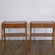 Scandinavian teak bedside tables by Carlstrom 1960