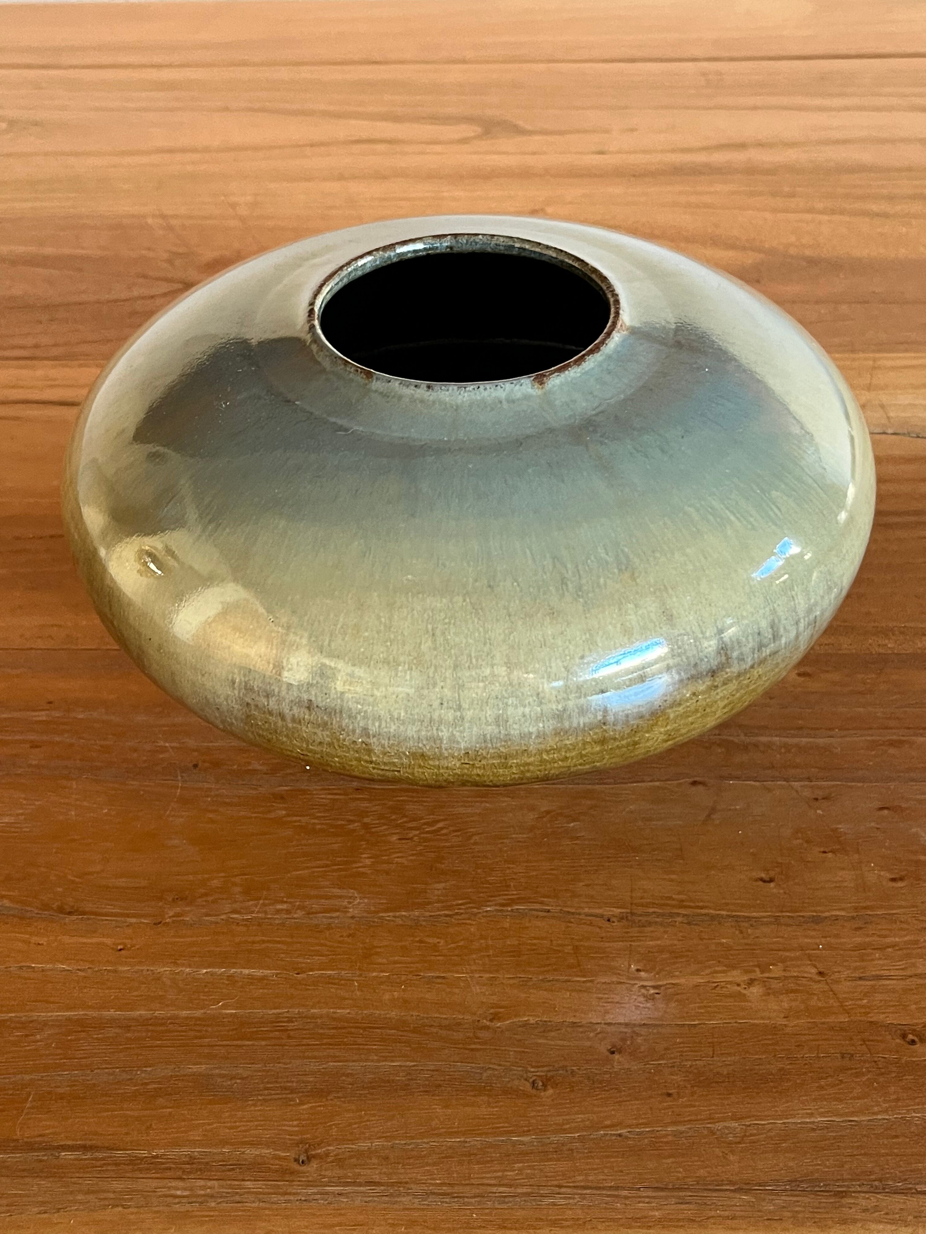 Glazed stoneware ceramics, signed and dated