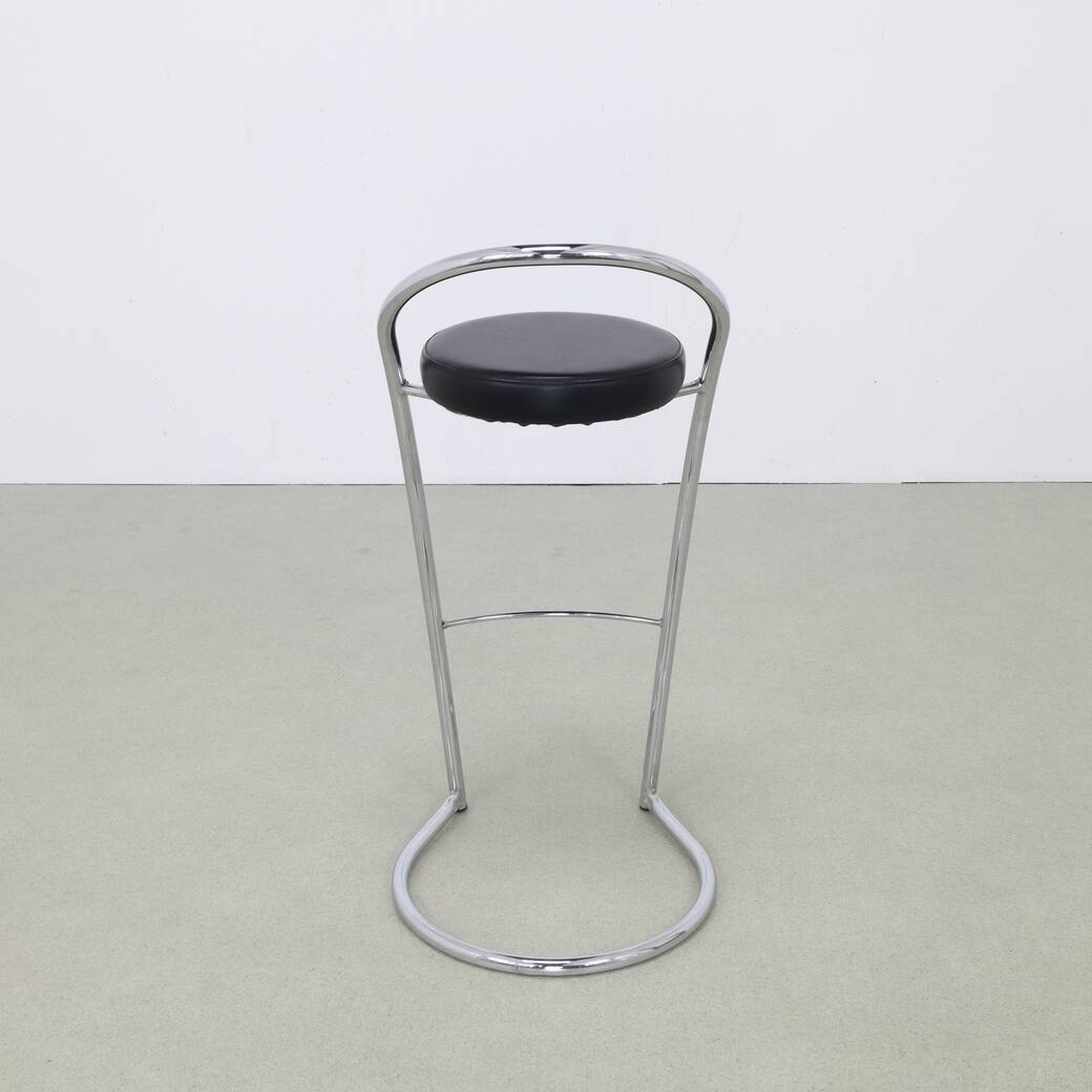 4x Barstool in Chrome, 1980s Italy