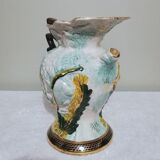 Ceramic pitcher vase signed Hubert Bequet