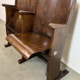 Vintage two-seat cinema bench from ton, 1960s