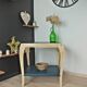 Art Deco trolley 50s wood and petrol blue