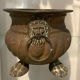 Copper planter with two lion heads, 17th-18th century
