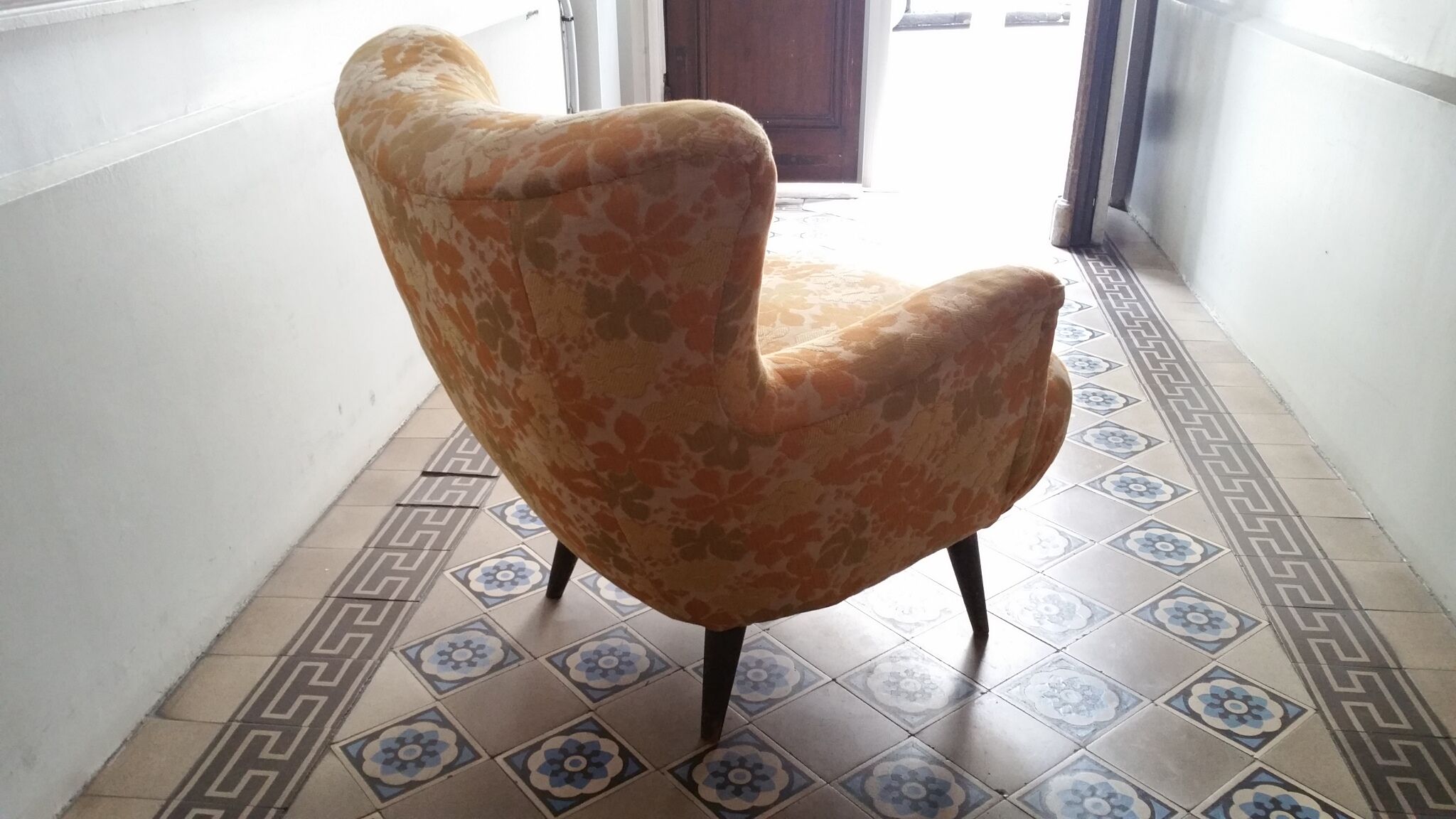 Pair of chairs design organic vintage 50s 60s