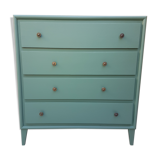 Green vintage wood dresser