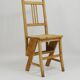 Folding metamorphic library ladder, Arts & Crafts, Vienna, 1900s