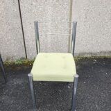 6 Roche Bobois steel chairs