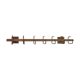 Bony 1980s metal wall coat rack