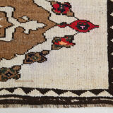 Tapis de coureur turc beige brun large