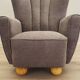 Grey armchair, Scandinavian design, production: Denmark