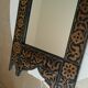 Vintage 80s Moorish style hand painted mirror