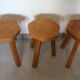 Rustic stools from the 1970s