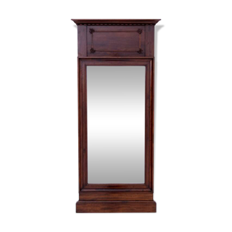 Mahogany mirror, Northern Europe, circa 1880.
