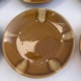 6 small vintage ceramic plates from the 1960s.