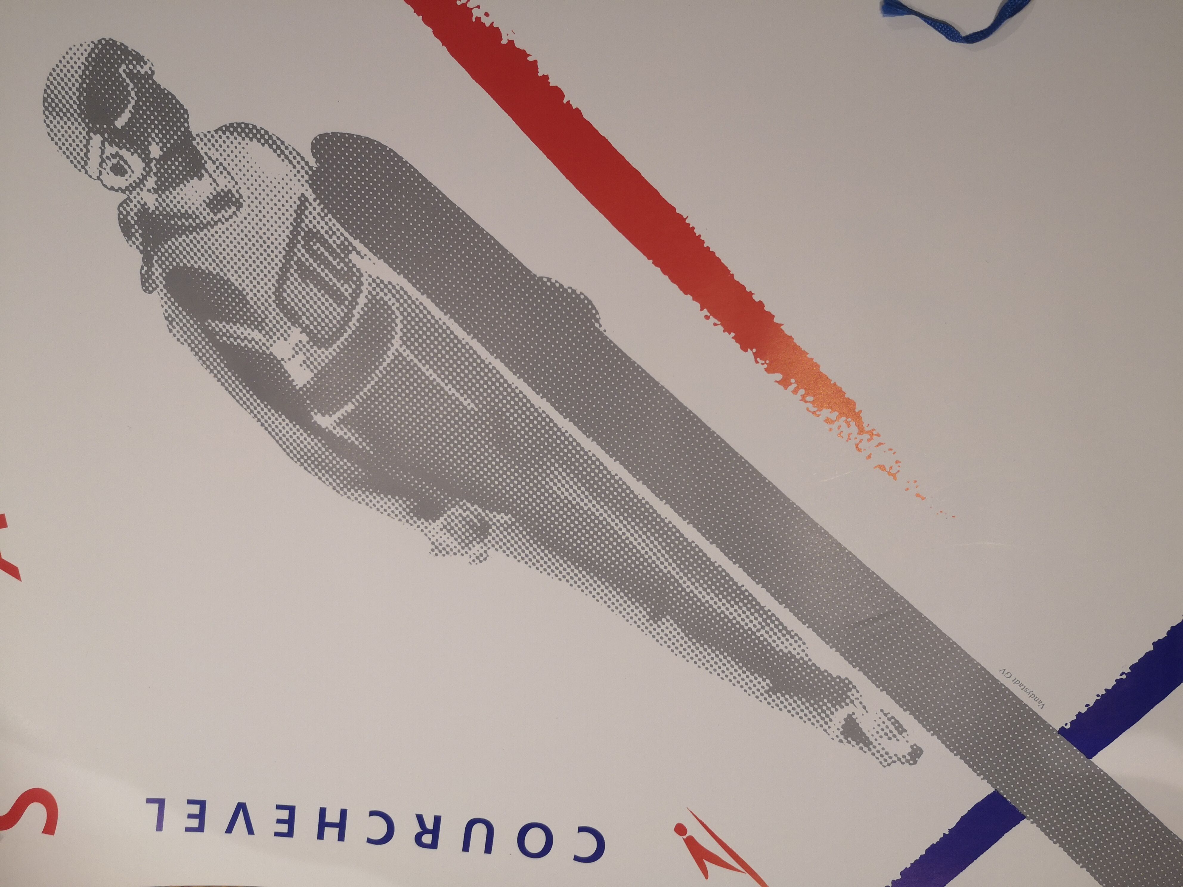 Official Albertville Olympic Games Ski Jumping poster