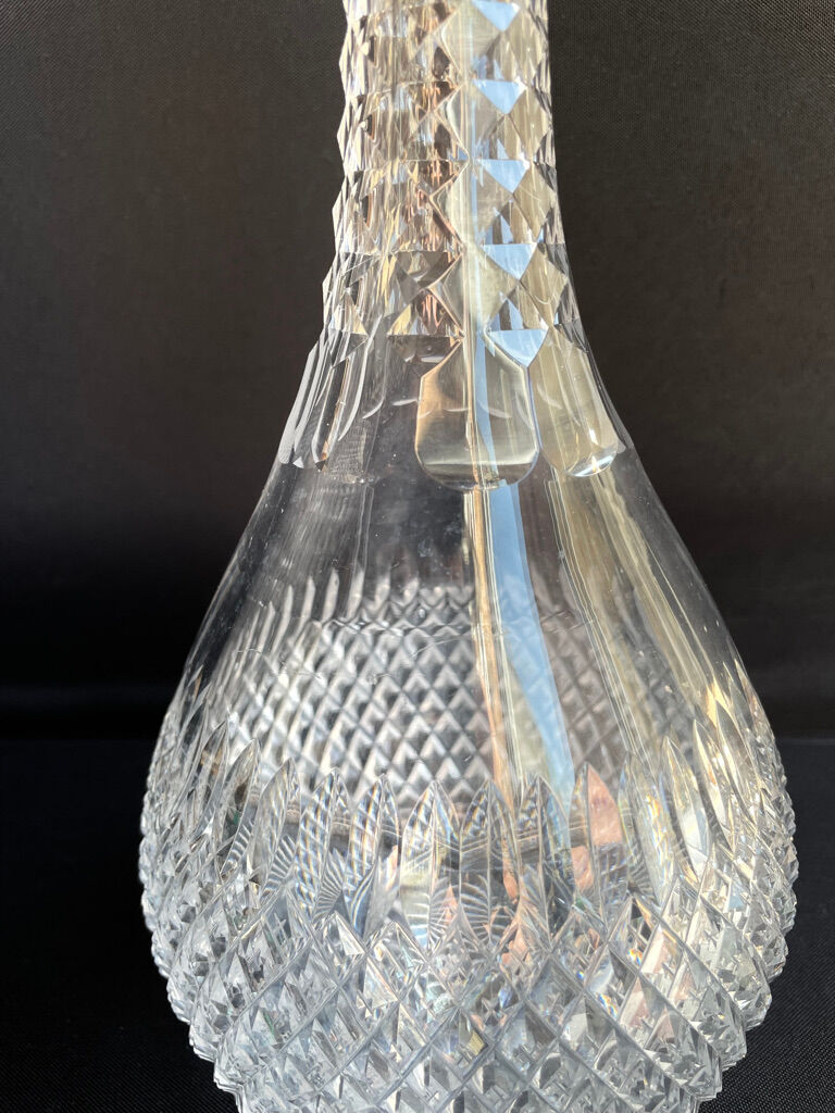 Carafe - art deco - blown and cut crystal