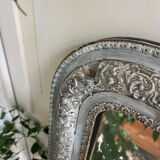 Antique mirror in stucco and wood