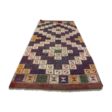Old turkish kilim runner 210x101 cm, shabby chic, vintage, wool kelim, antique