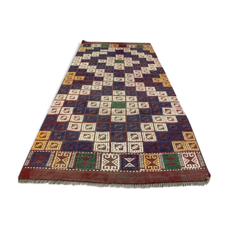 Old turkish kilim runner 210x101 cm, shabby chic, vintage, wool kelim, antique