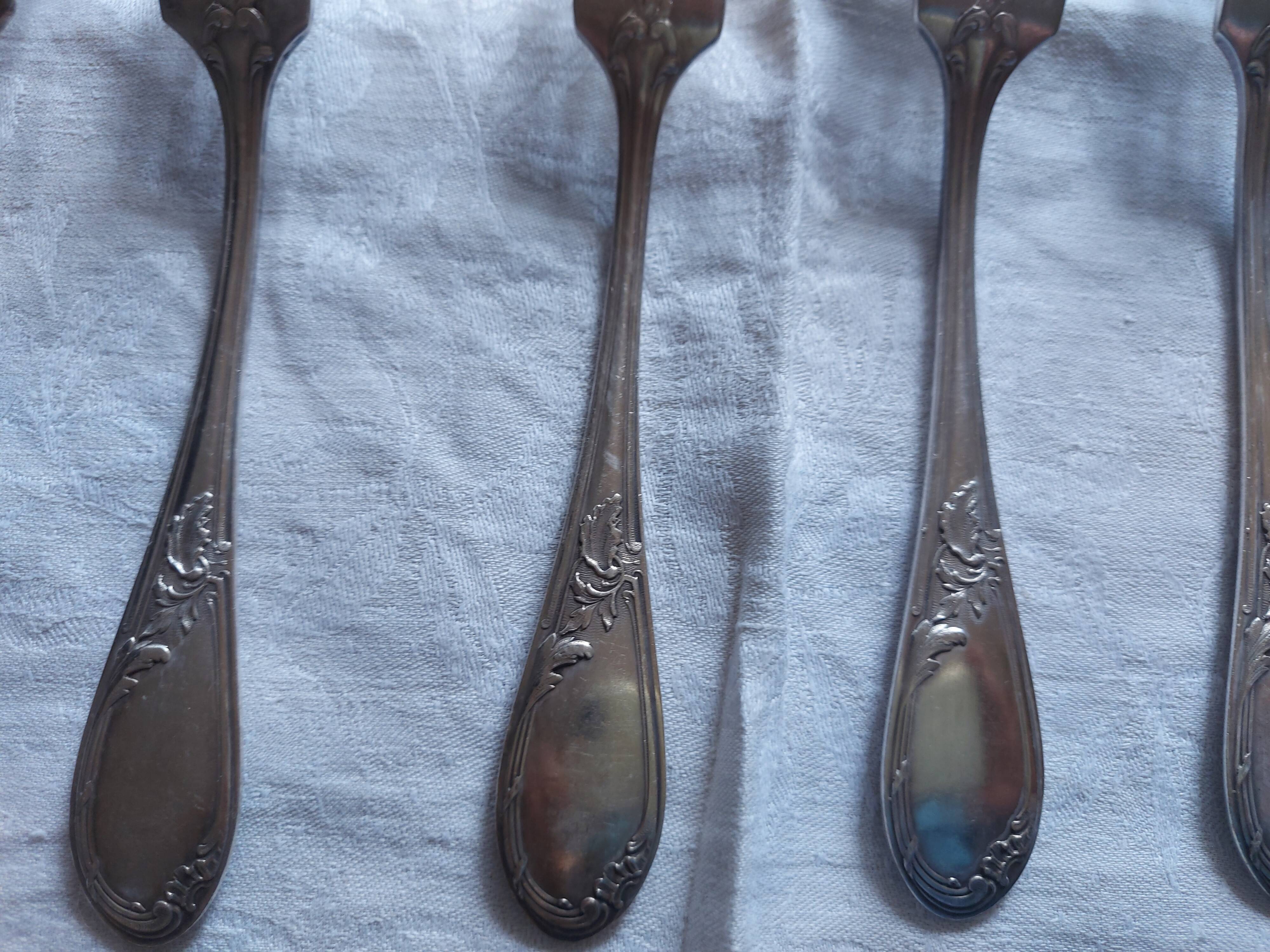 22 seats in silver metal Appolo, model Rocaille