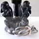Lampe art déco symbole des trois singes