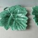 Set of 2 leaf-shaped bowls, Sarreguemines France