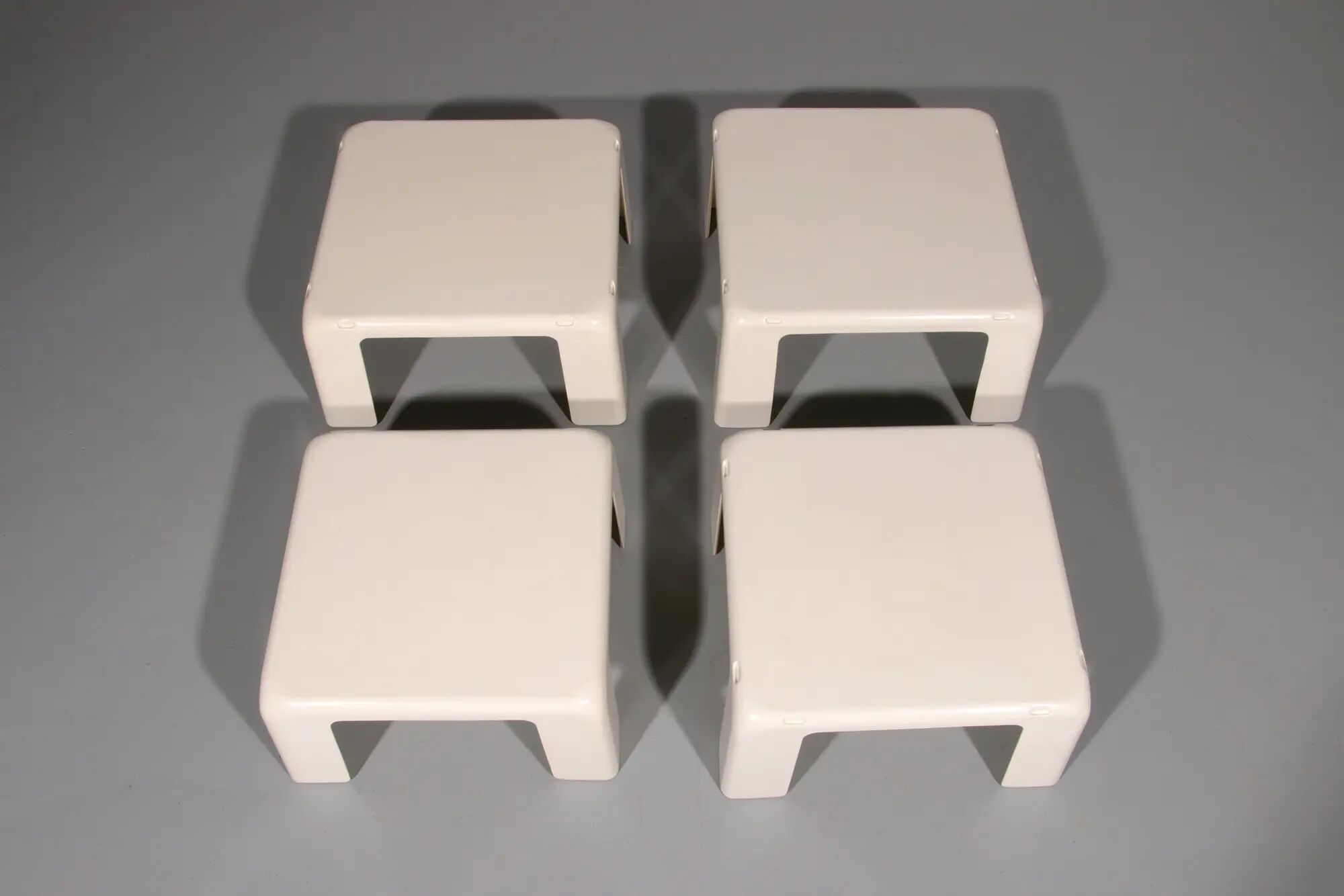 Space Age side tables GATTI by Mario Bellini for C&B Italia, set of 4