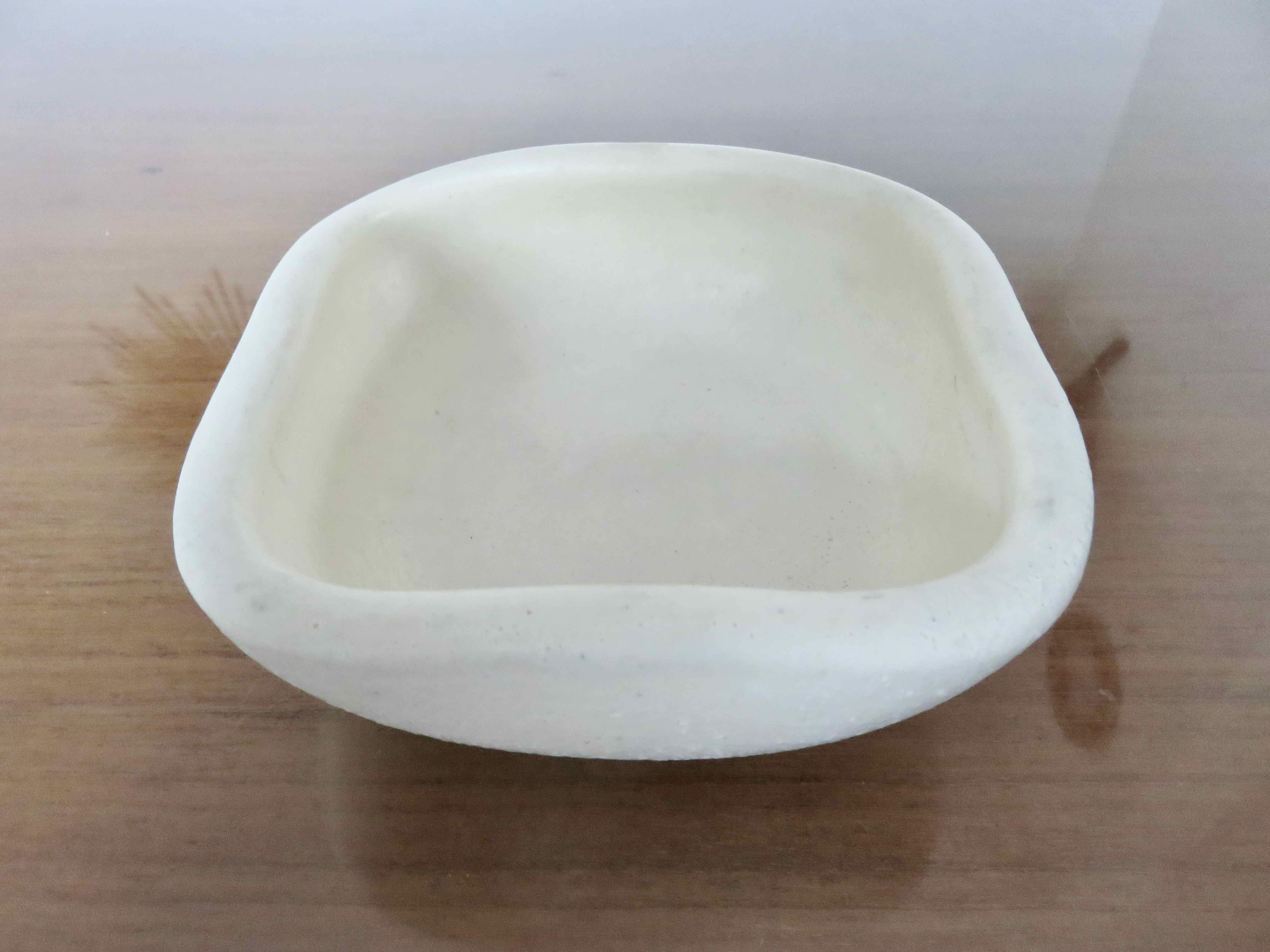 Trinket bowl keramos white ceramic 50/60s