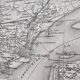 Old map Loire St Nazaire estuary late nineteenth