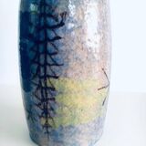 Mid-Century Design Art Studio Ceramic Table Lamp by Cacf Faenza, Italy, 1950s