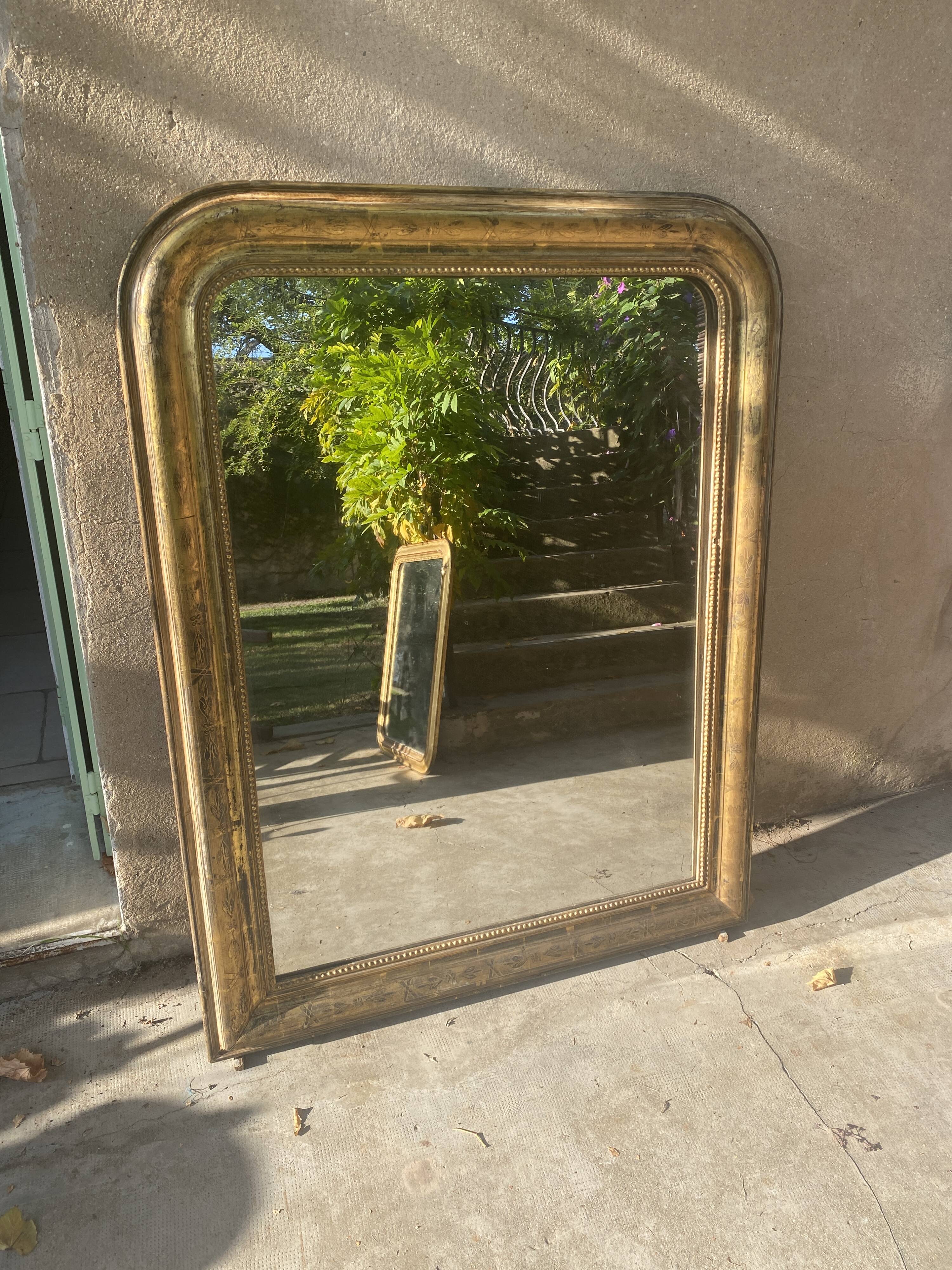 Louis-Philippe gilded mirror 124x95