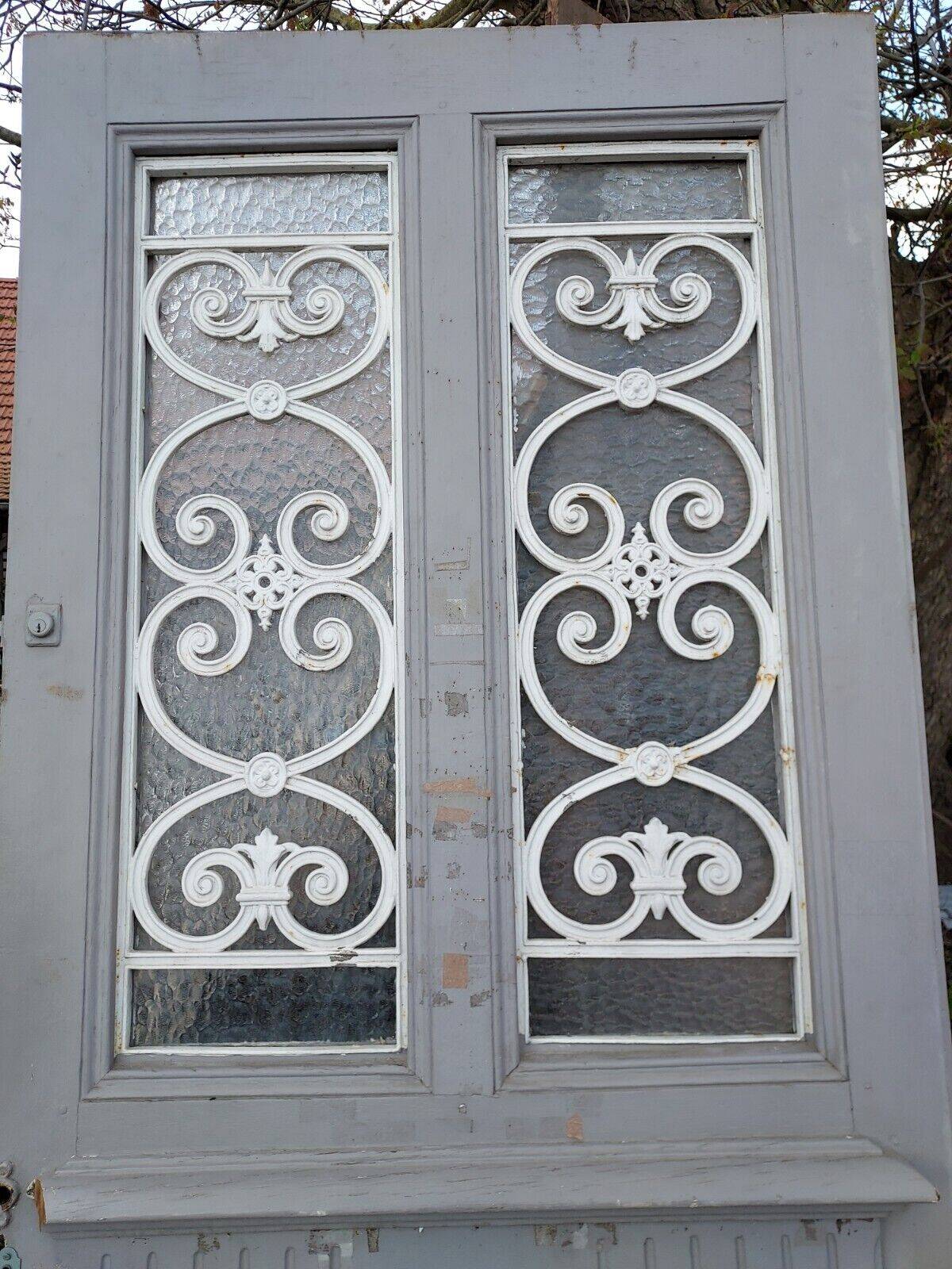 oak glass front door