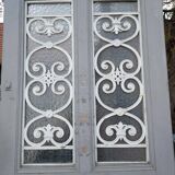 oak glass front door