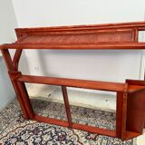 Lit à forme bateau   en osier par Maugrion années 60 -70