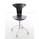 Munkegaard Scandinavian chair on wheels, or Swivel chair.