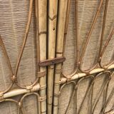 Vintage rattan cabinet