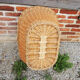 Basket with light wicker linen