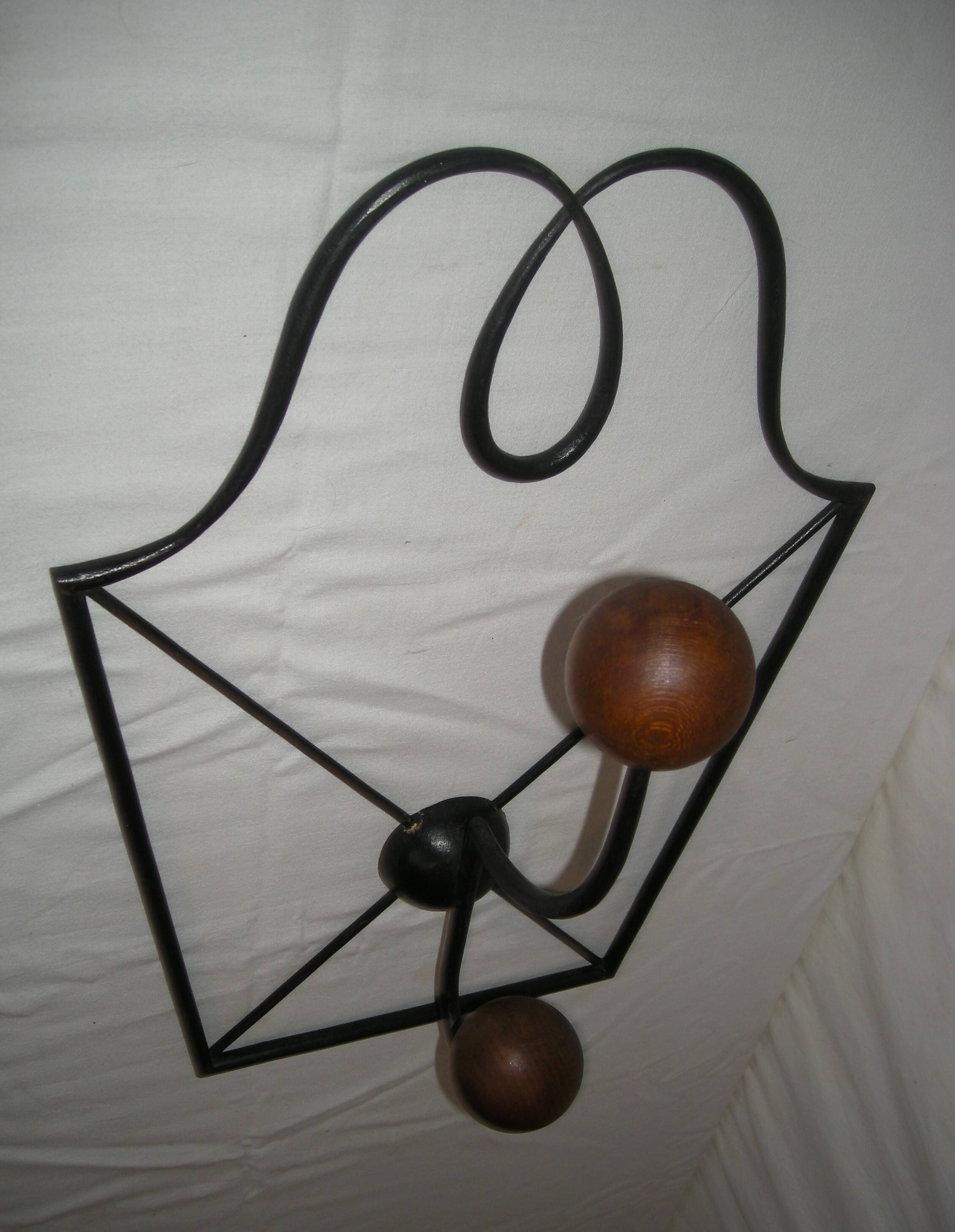 Paire de portemanteau muraldes années 40