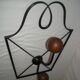 Paire de portemanteau muraldes années 40