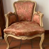 Bergère armchair and chair