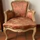 Bergère armchair and chair
