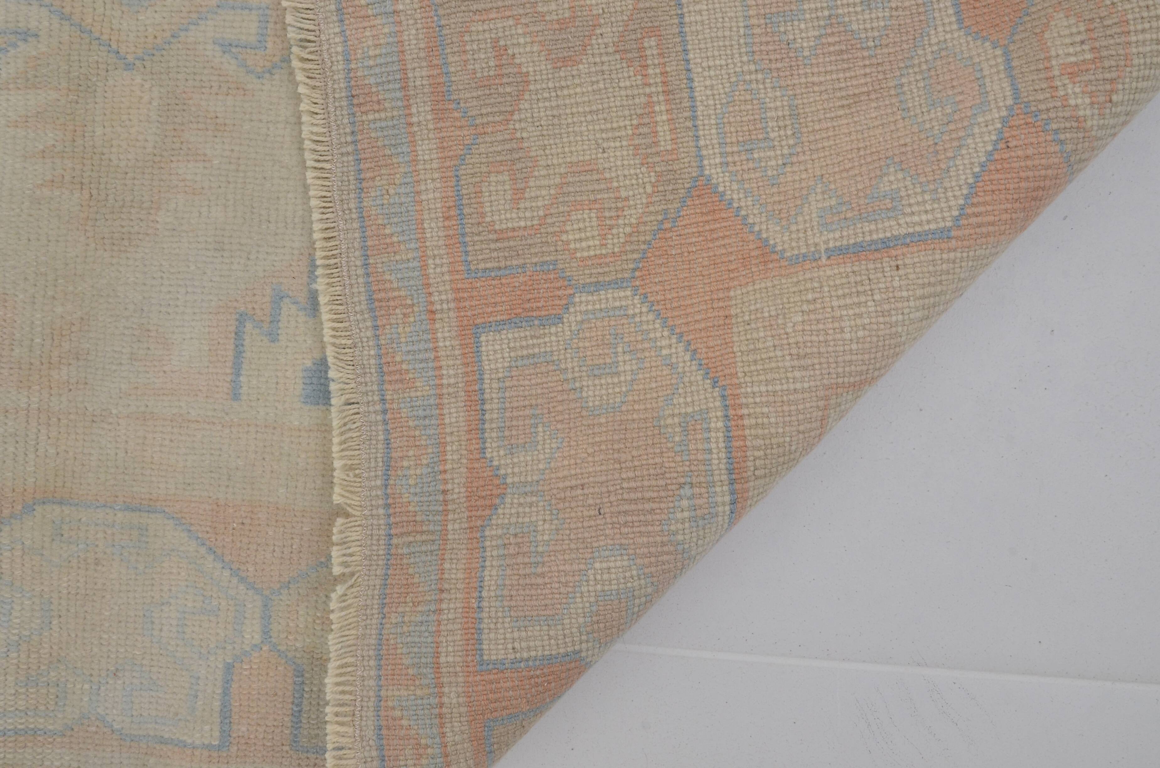 Oushak Vintage Turkish Wool Carpet sku 1150