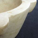 Carrara marble mortar of nineteenth century 26 x 13 cm