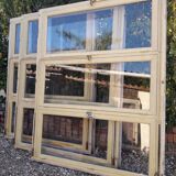 Wooden canopy 3 windows with bellows and abbatant