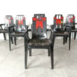 Boston Chairs by Pierre Paulin for Henry Massonnet, 1988, Set of 6