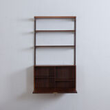 Kristiansen rosewood wall unit with secretaire and 3 shelves